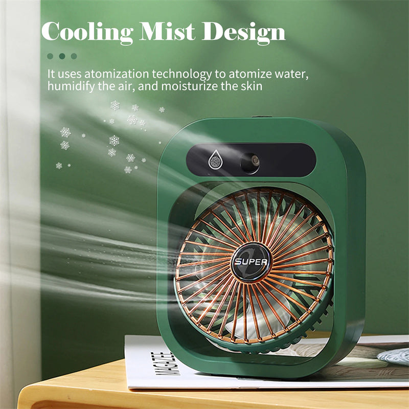 Desk Fan - Misting and Humidifier settings